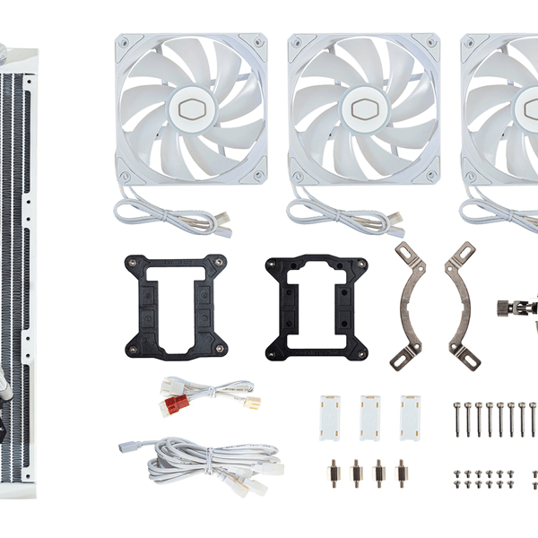 Cooler Master MasterLiquid 360L Core ARGB 360mm CPU Liquid Cooler (White)